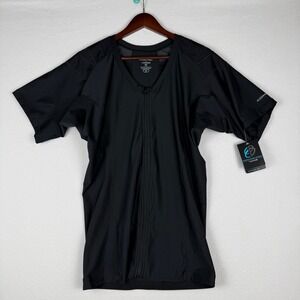 NEW Alignmed Posture Shirt 2.0 Mens 2XL Black Zip Compression Top 355M10010116